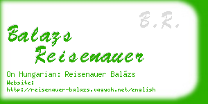 balazs reisenauer business card